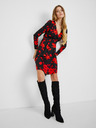Orsay Crveno-crna ženska haljina cvjetnog uzorka ORSAY
