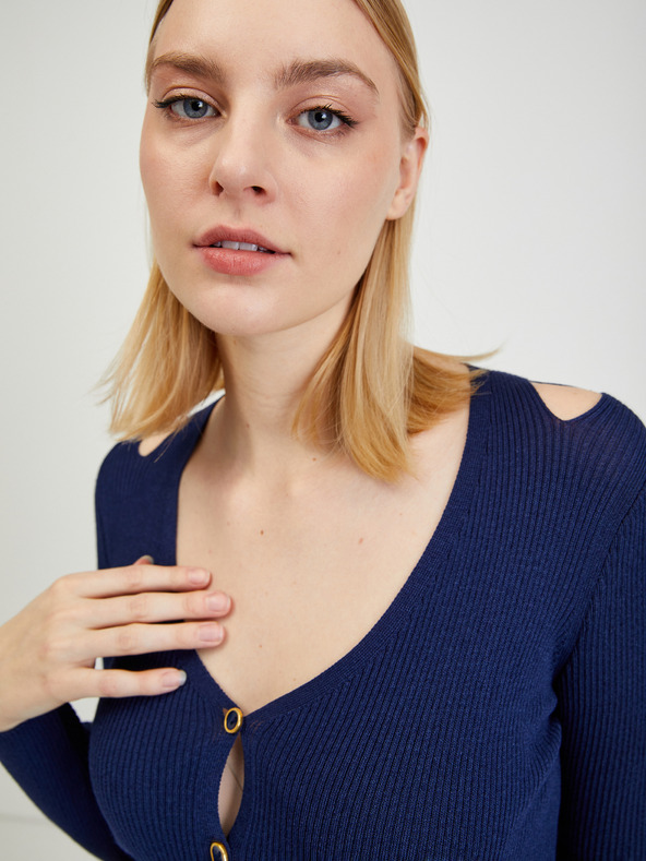 Orsay Tamnoplava ženska vesta s izrezima ORSAY