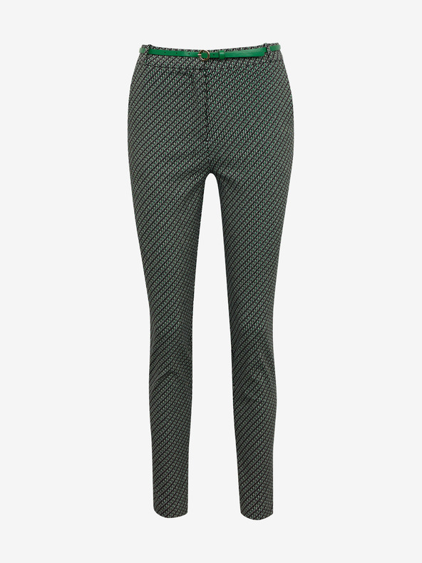 Orsay Crno-zelene ženske hlače s uzorkom ORSAY