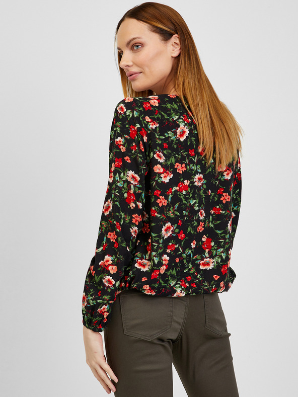 Orsay Crveno-crna ženska bluza cvjetnog uzorka ORSAY