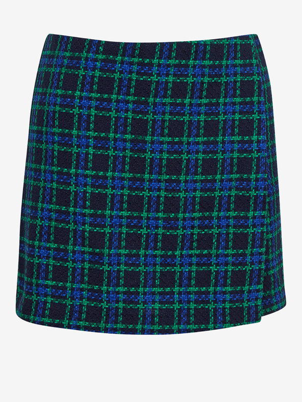 Orsay Zeleno-plava ženska suknja na kockice ORSAY