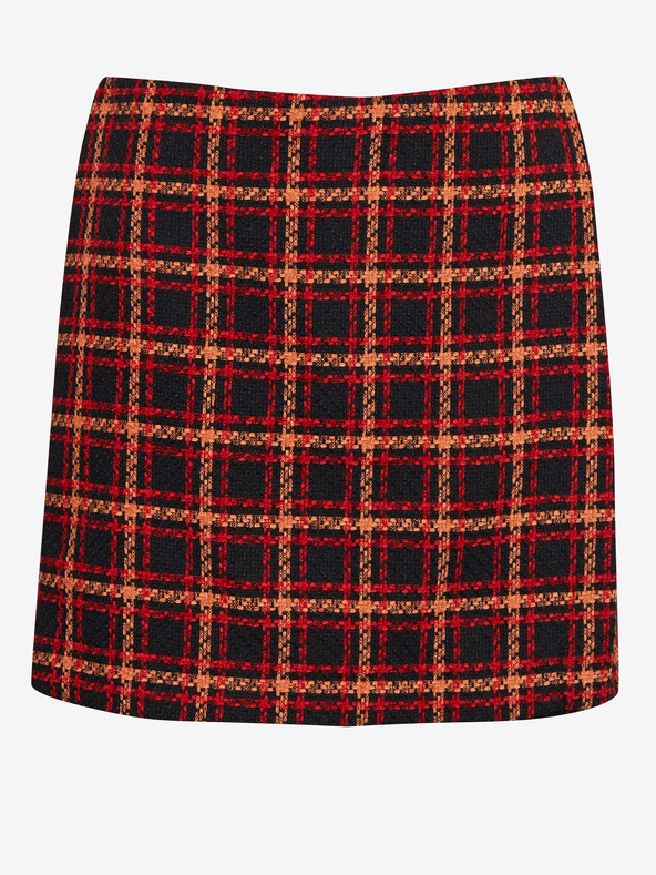 Orsay Crveno-crna ženska suknja na kockice ORSAY