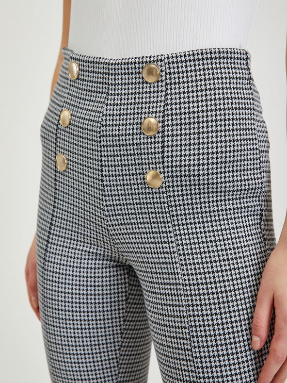 Orsay Bijelo-crne ženske hlače s uzorkom ORSAY