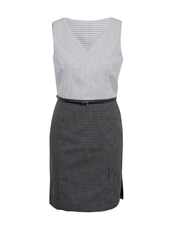 Orsay Sivo-crna ženska karirana haljina ORSAY