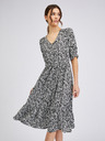 Orsay Bijelo-crna ženska haljina cvjetnog uzorka ORSAY