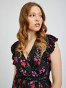 Orsay Crna ženska haljina cvjetnog uzorka ORSAY