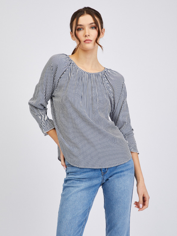 Orsay Tamnoplava ženska prugasta bluza ORSAY