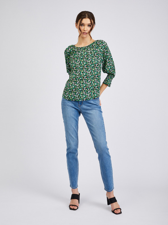 Orsay Zelena ženska bluza s uzorkom ORSAY
