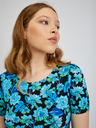 Orsay Plavo-crna ženska majica cvjetnog uzorka ORSAY