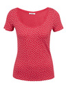 Orsay Tamnoružičasta ženska majica na točkice ORSAY