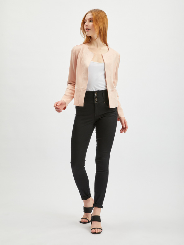 Orsay Ženski sako boje marelice od brušene kože ORSAY