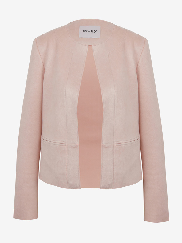 Orsay Ženski sako boje marelice od brušene kože ORSAY