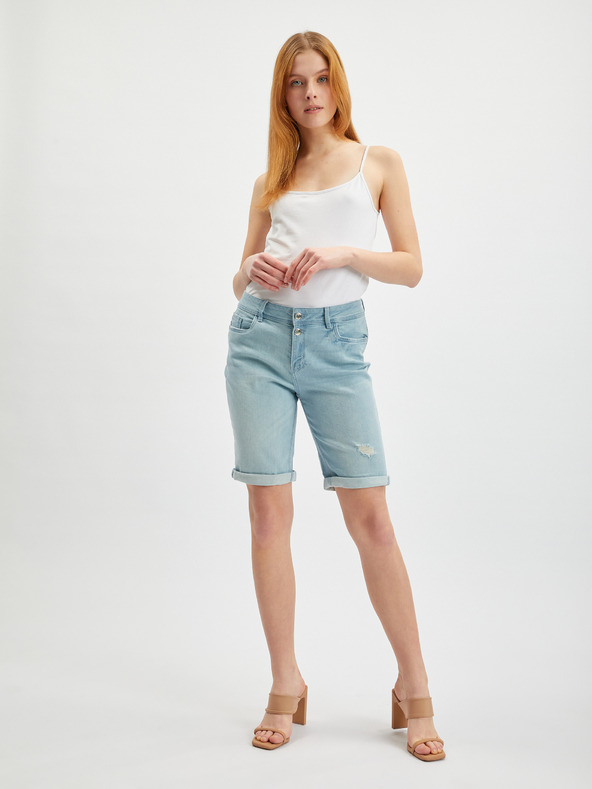 Orsay Svijetloplave ženske traper kratke hlače ORSAY