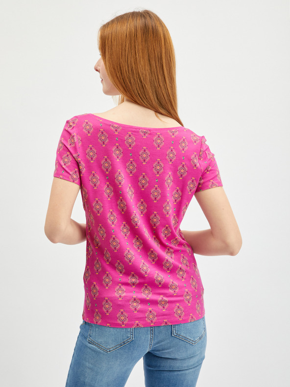 Orsay Tamnoružičasta ženska majica s uzorkom ORSAY
