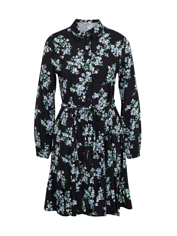Orsay Crna ženska haljina cvjetnog uzorka ORSAY