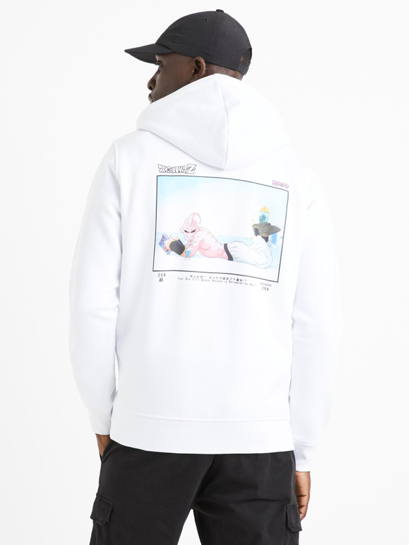 Celio Bijela muška majica s printom Celio Dragon Ball Super