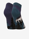 Dedoles Crno-plave unisex vesele čarape Dedoles Full Moon Wolf