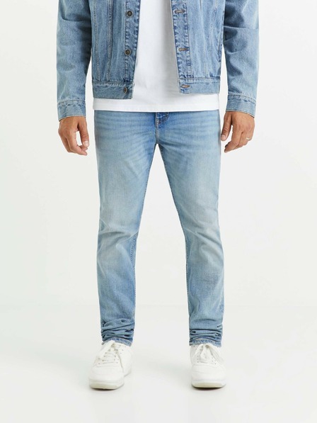 Celio Svijetloplave muške slim fit traperice Celio C25 Voslight25