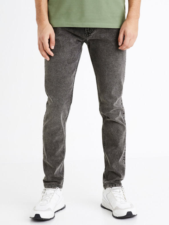 Celio Tamno sive muške slim fit traperice Celio C25 Dosley25