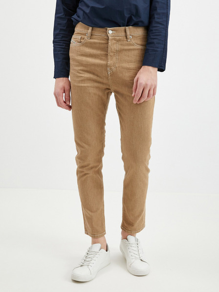 Diesel Smeđe muške skraćene uske traperice Diesel