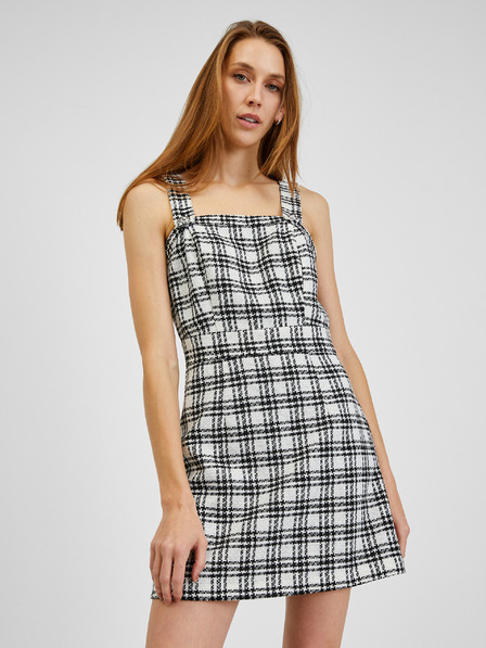 Orsay Crno-bijela ženska karirana haljina ORSAY