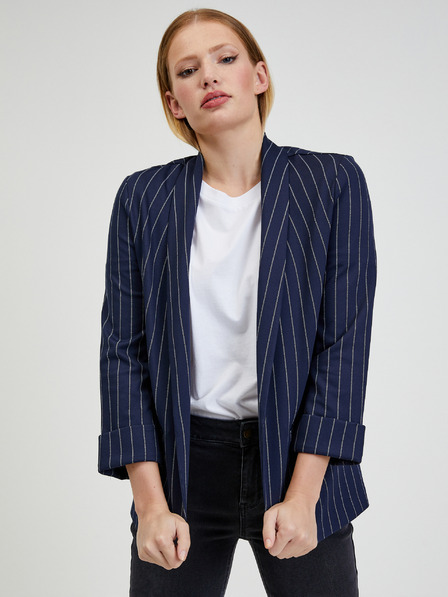 Orsay Tamnoplavi ženski prugasti sako ORSAY