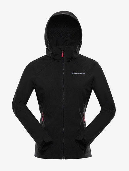 ALPINE PRO Ženska softshell jakna s membranom ALPINE PRO LANCA crna
