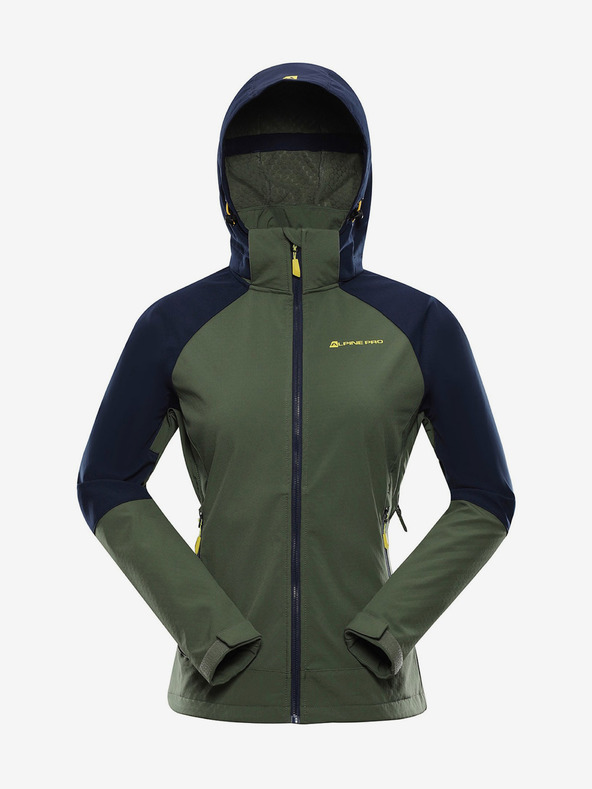 ALPINE PRO Ženska softshell jakna s membranom ALPINE PRO LANCA zelena