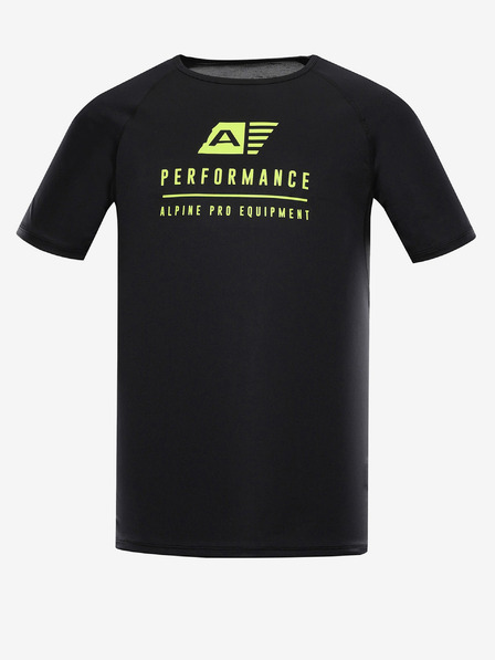 ALPINE PRO Muška funkcionalna majica kratkih rukava s cool-dry ALPINE PRO PANTHER crna