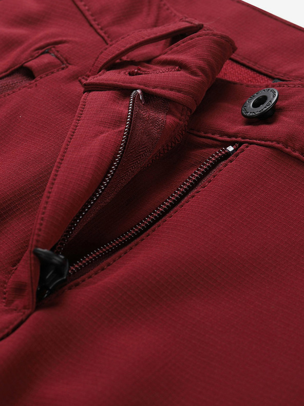 ALPINE PRO Ženske softshell hlače ALPINE PRO NUTTA crvene boje