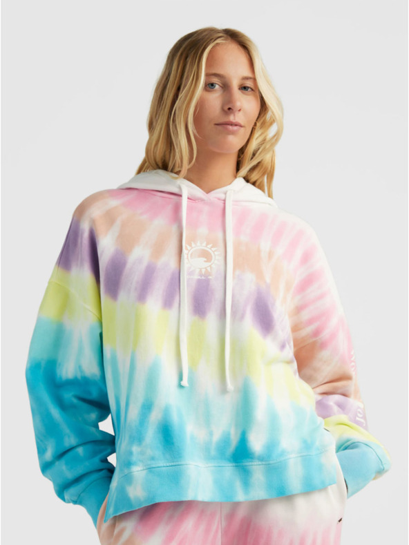 O'Neill O'Neill WOMEN OF THE WAVE HOODIE ružičasto-tirkizna ženska majica s kapuljačom