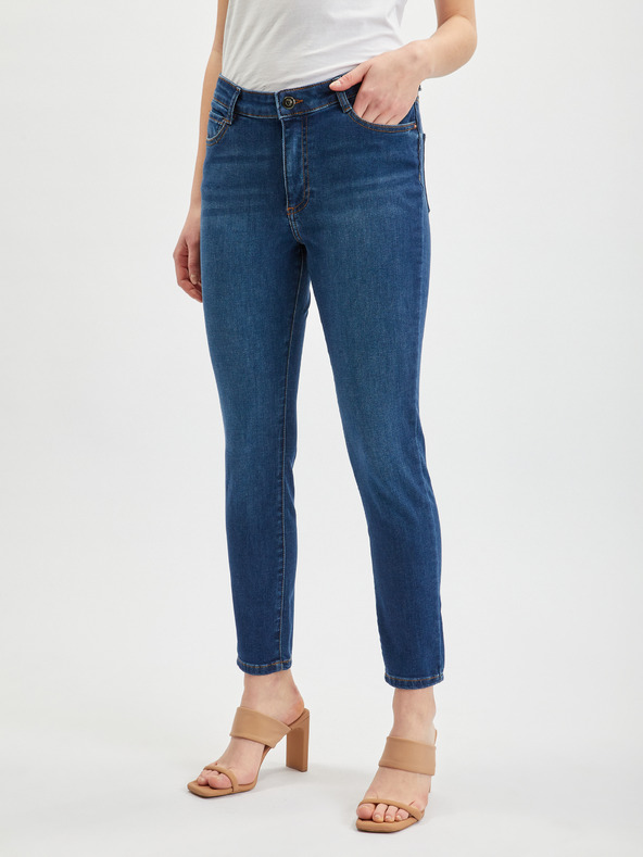 Orsay Tamno plave ženske skinny fit traperice ORSAY
