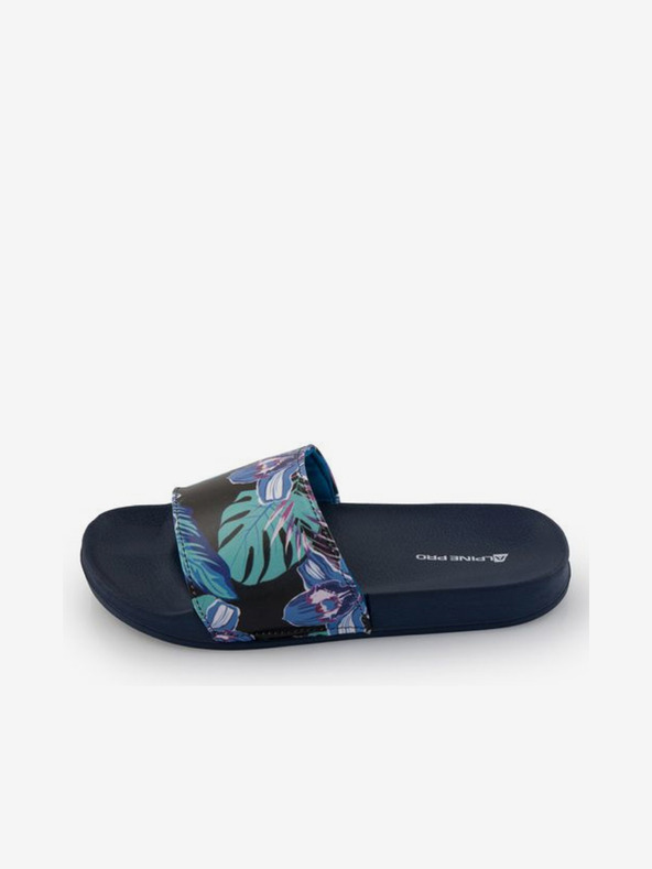 ALPINE PRO Tamnoplave ženske papuče s uzorkom ALPINE PRO Barletta