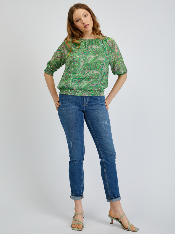 Orsay Zelena ženska bluza s uzorkom ORSAY