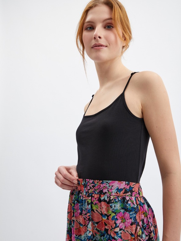 Orsay Crveno-crna suknja cvjetnog uzorka ORSAY