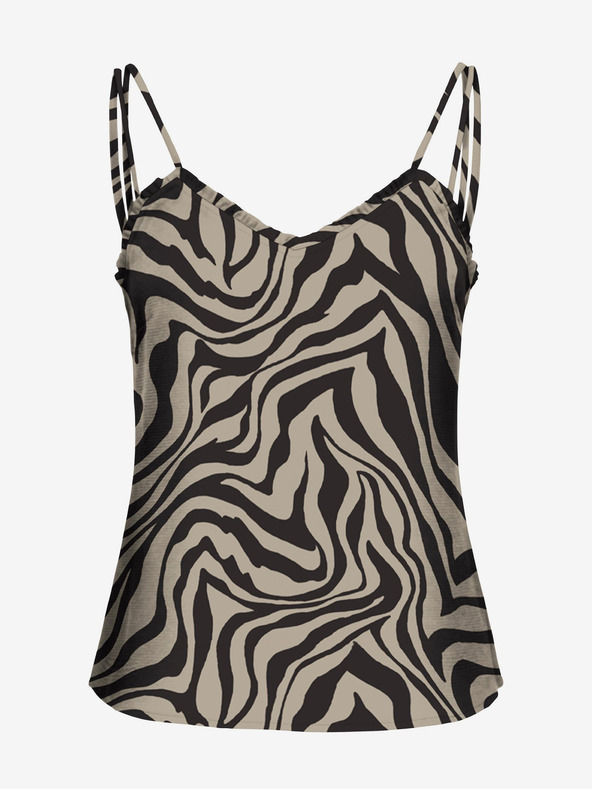 ONLY Crno-bež ženska majica s uzorkom ONLY Nova