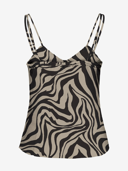 ONLY Crno-bež ženska majica s uzorkom ONLY Nova