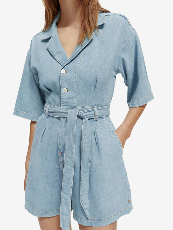 Scotch & Soda Scotch & Soda svijetloplavi ženski traper kombinezon