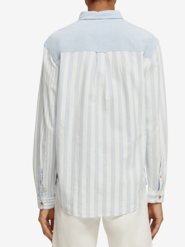 Scotch & Soda Scotch & Soda plavo-bijela muška košulja na pruge