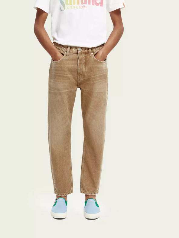 Scotch & Soda Scotch & Soda muške bež traperice ravnog kroja