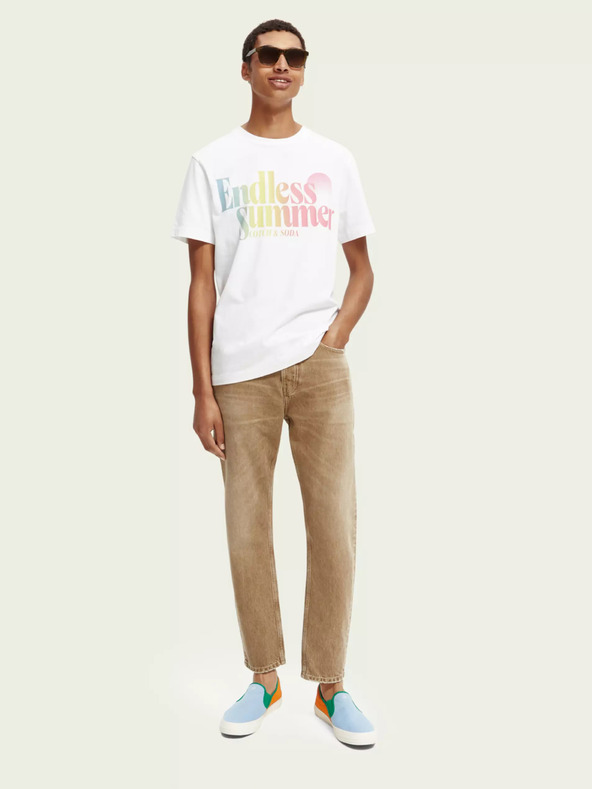 Scotch & Soda Scotch & Soda muške bež traperice ravnog kroja