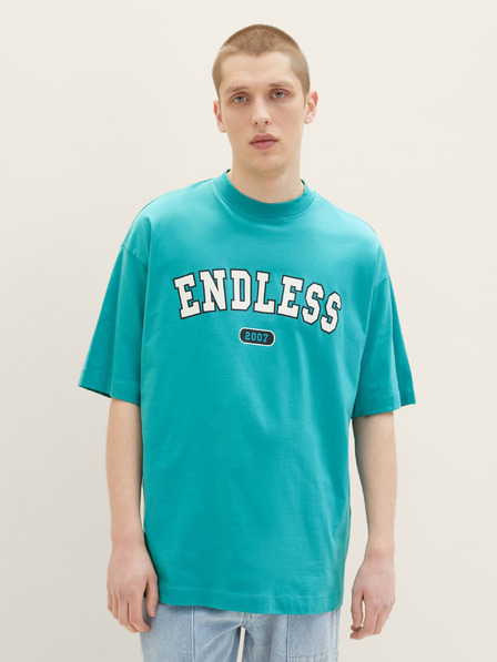 Tom Tailor Denim Tirkizna muška majica Tom Tailor Denim