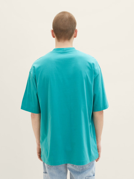 Tom Tailor Denim Tirkizna muška majica Tom Tailor Denim