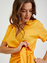 Orsay Žuti ženski preklopni kombinezon s primjesom lana ORSAY