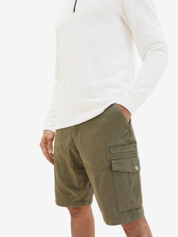 Tom Tailor Kaki muške kratke hlače s džepovima Tom Tailor