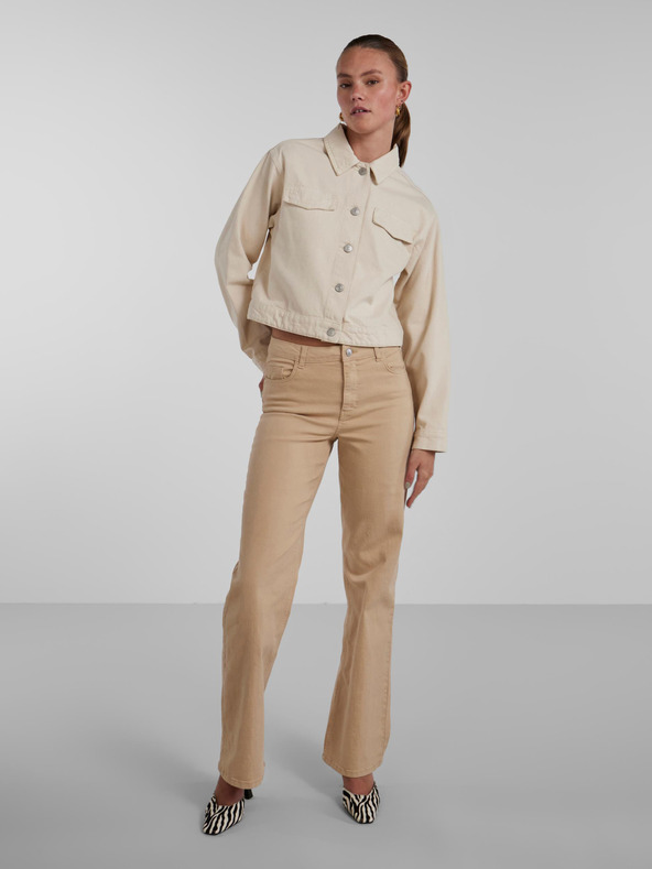 Pieces Pieces Tessie ženska krem ​​traper jakna