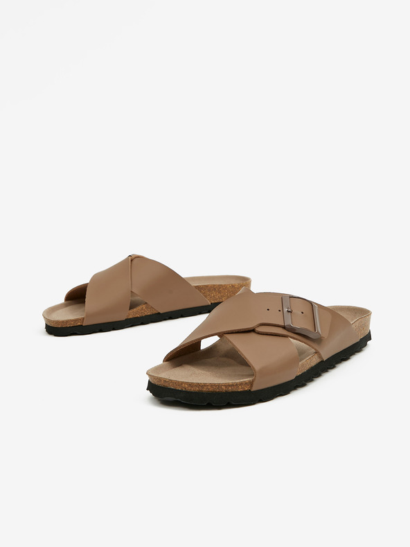 Ojju Smeđe muške papuče OJJU