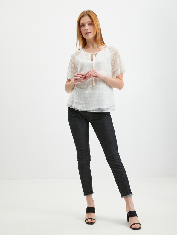 Orsay Bijela ženska čipkasta bluza ORSAY