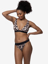DORINA Ružičasto crni ženski gornji dio kupaćeg kostima s uzorkom DORINA Lagos