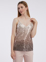 Orsay Bež ženska majica bez rukava sa šljokicama ORSAY